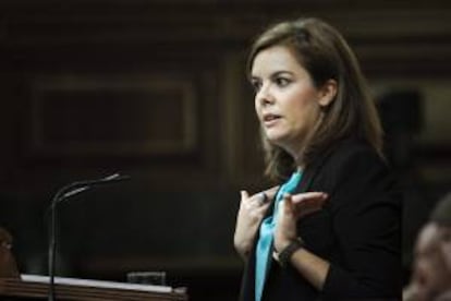 La vicepresidenta del Gobierno, Soraya Sáenz de Santamaría. EFE/Archivo