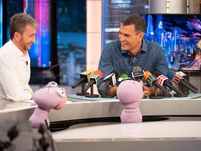 Pablo Motos y Pedro Sánchez, durante la entrevista en 'El Hormiguero'.