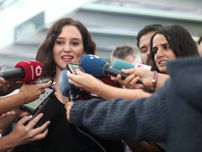 La presidenta de la Comunidad de Madrid, Isabel Díaz Ayuso. 