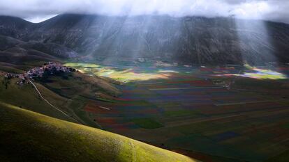 Llanura de Castelluccio di Norcia, en Italia.