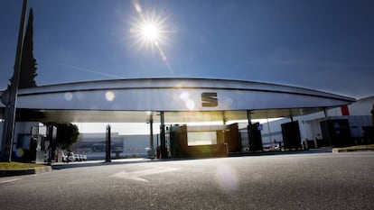 Entrada de la factoría de Seat en Martorell (Barcelona). 