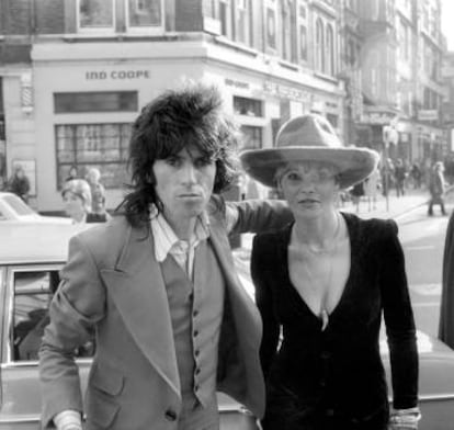 Keith Richard y Anita Pallenberg en 1973.