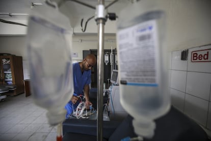 Interior del hospital Shifa de Ciudad de Gaza, el pasado mes de julio.