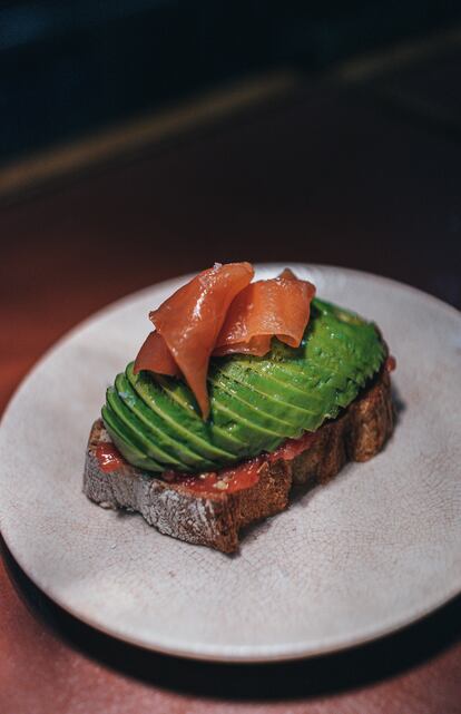 Tosta del desayuno degustación del restaurante Narru, ubicado en el Hotel Arbaso de San Sebastián.