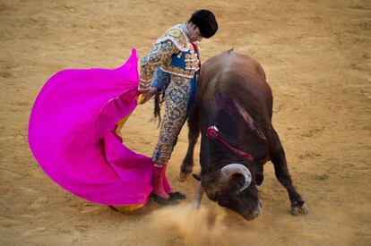 José Tomás, el pasado 22 de junio en la plaza de Granada.