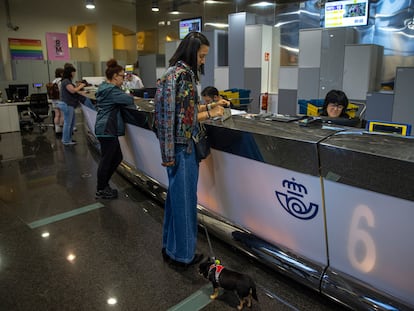 Una oficina de Correos en Madrid, el 8 de junio de 2023.