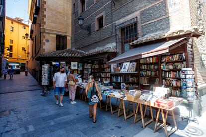 La librería San Ginés, en la calle de Arenal de Madrid tras las obras de reforma del Ayuntamiento.