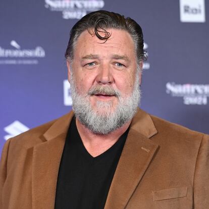 Russell Crowe este febrero en el Festival de San Remo.