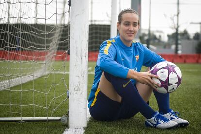 Marta Unzue, capitana del equipo femenino del FC Barcelona. 