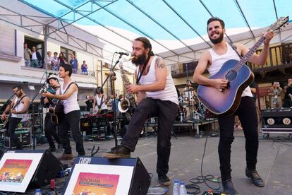 Actuación de La MODA en el Sonorama Ribera 2018.