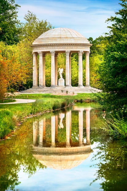 El Templo del Amor, un cenador de estilo clásico en la zona de jardines del Petit Trianon.