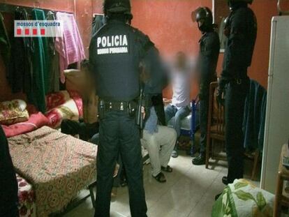 Operación de los Mossos d'Esquadra contra el trafico ilegal de paquistaníes.