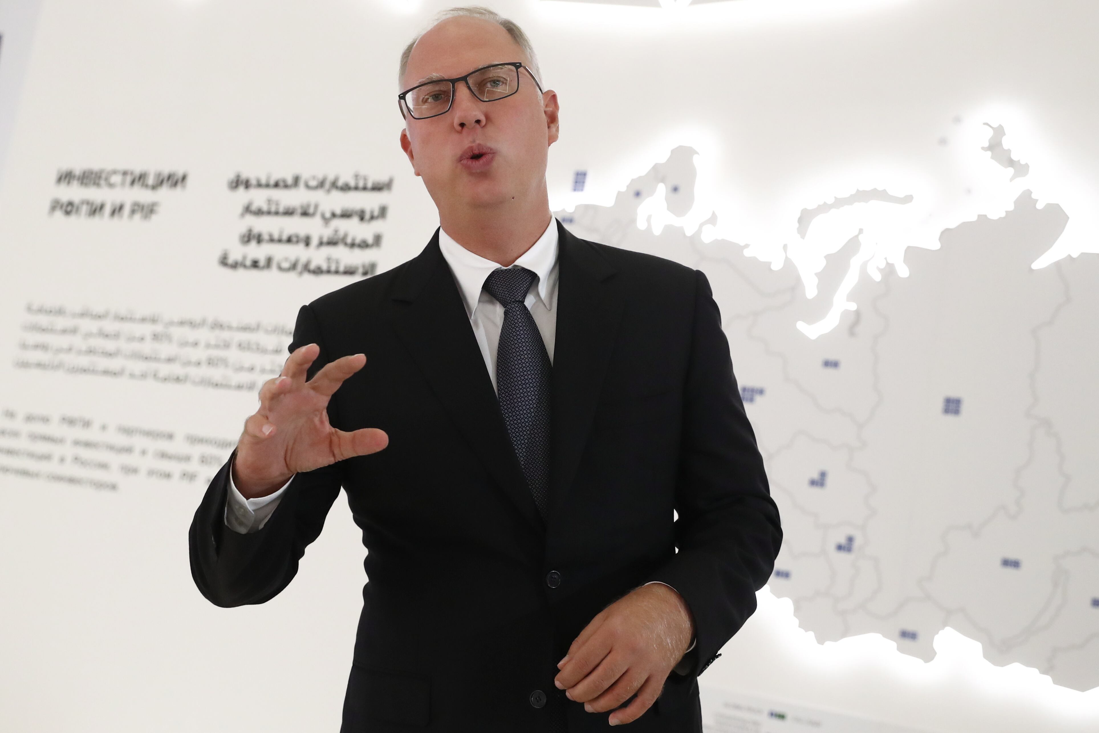 Dmitriev, en octubre de 2019 en Riad (Arabia Saudí).
