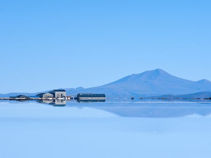 La planta estatal boliviana YLB en el Salar de Uyuni