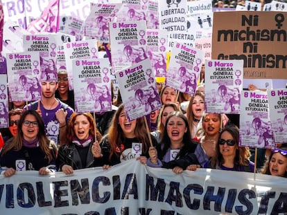 Concentración en la Puerta del Sol, este viernes.