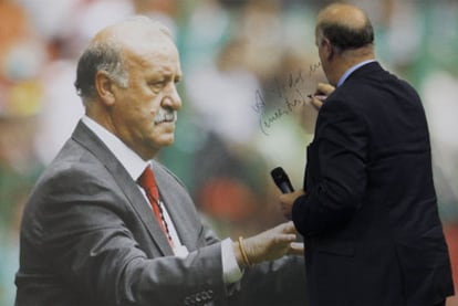 Vicente del Bosque, ayer en Oviedo.