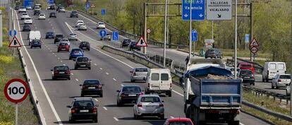 La carretera de salida de Madrid.