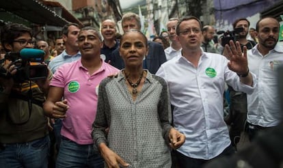 Silva, en un acto de campaña en Río de Janeiro.