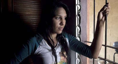 Mileidy González, auxiliar de enfermería detenida en una protesta.