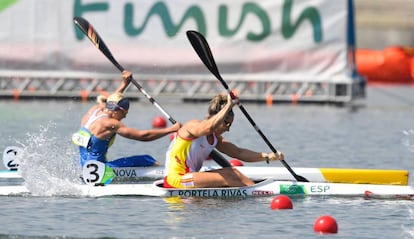 Portela en la semifinal.