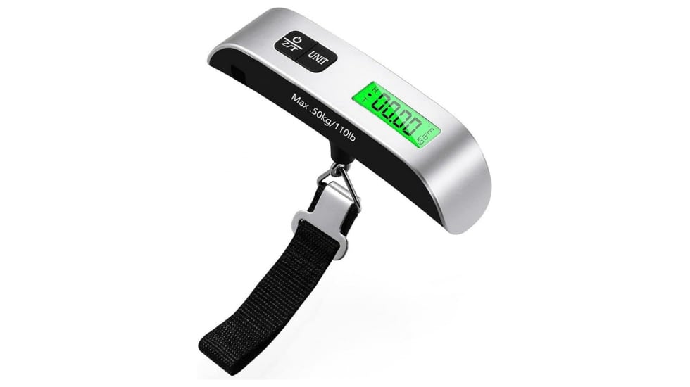 Báscula para maletas.