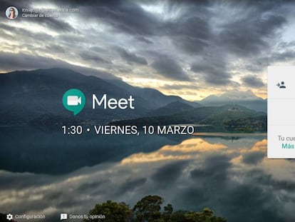 Meet, sistema de videoconferencia de trabajo de Google.