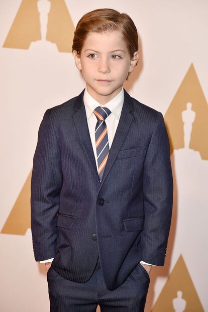 Jacob Tremblay tiene a la crítica a sus pies con su interpretación en Room. Acumula 11 premios y 16 nominaciones y, aunque no consiguió optar al Oscar, no quiso perdese la cita.