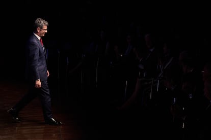 El ministro de la Presidencia, Relaciones con las Cortes y Memoria Democrática, Félix Bolaños, a su llegada a la quinta y última jornada de la tercera edición del foro 'Wake Up, Spain!', este jueves en Madrid.