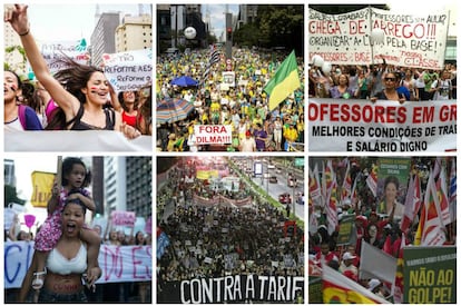 Imagens mostram a diversidade de manifestações em SP neste ano.