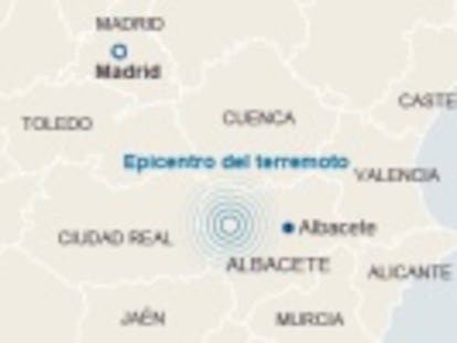 El temblor ha sido de 5,2 y el Instituto Geográfico Nacional dice que su magnitud es  moderada-fuerte 