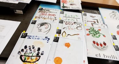 Dibujos de Adrià expuestos en el estand de EL PAÍS en Arco.