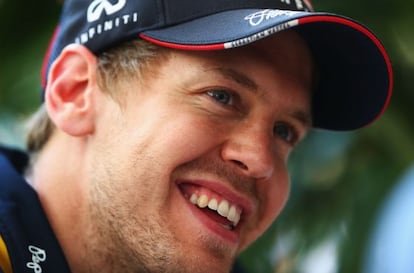 Vettel, no circuito de Sepang.