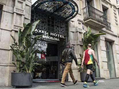 L&#039;hotel Axel a Barcelona, especialitzat en turisme gai.