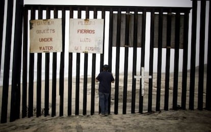 Photo at the Tijuana border.