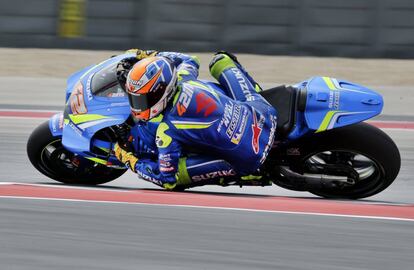 Alex Rins, en el Circuito de Las Américas. 