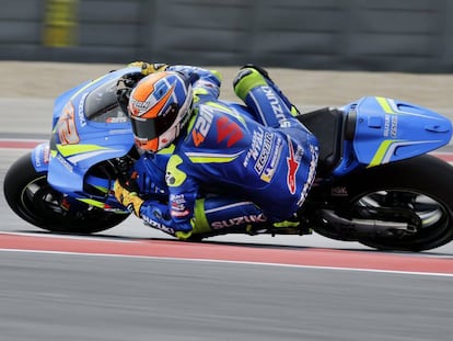 Alex Rins, en el Circuito de Las Américas. 