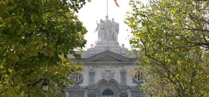 Fachada del Tribunal Supremo en Madrid.