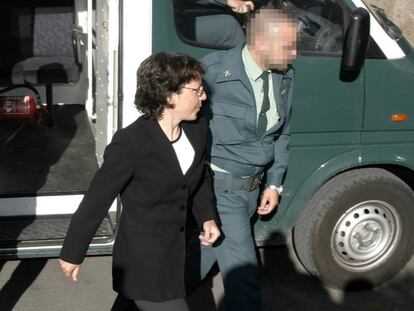 Noelia de Mingo, a la entrada del juicio en la Audiencia Provincial en 2006.