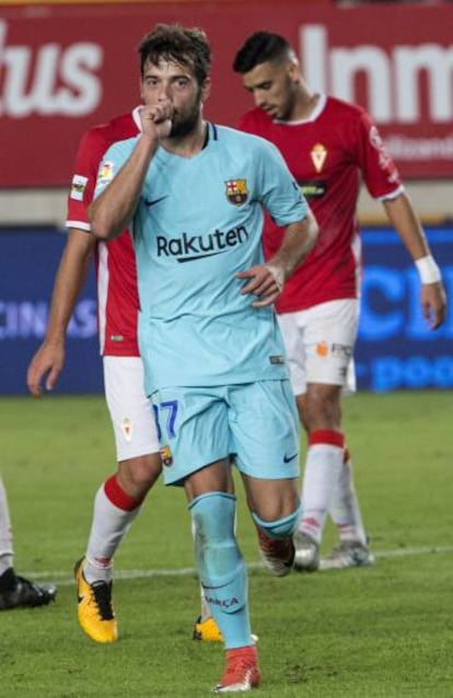 Arnaiz, ante el Murcia.