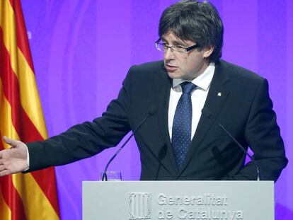 El presidente de la Generalitat, Carles Puigdemont.