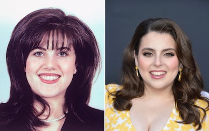 Monica Lewinsky y la actriz Beanie Feldstein, que la interpretará en 'Impeachment'.