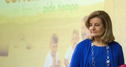 La ministra de Sanidad, Servicios Sociales e Igualdad en funciones, Fátima Báñez.