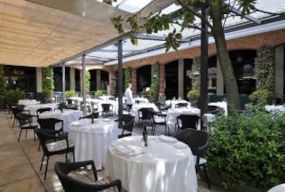 Terraza del restaurante Aspen, en La Moraleja (Madrid).