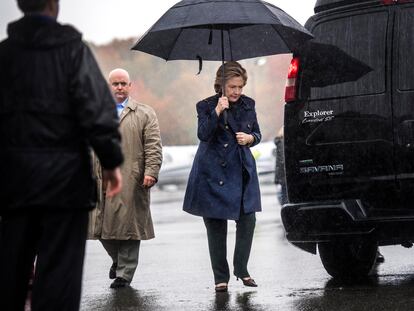 Hillary Clinton, durante una visita a Ohio (Estados Unidos), en plena campaña presidencial de 2016.