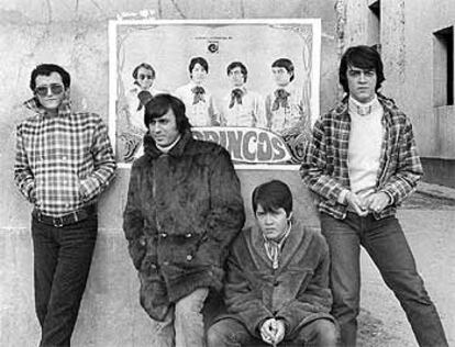 Los componentes de Los Brincos, en 1969. De izquierda a derecha, Manuel González, Fernando Arbex, Ricky y Miguel Morales.