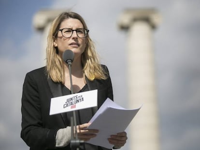 Elsa Artadi, consejera de Presidencia, en un momento del acto.