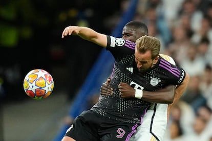 Harry Kane foi pego por Antonio Rudiger em determinado momento da partida.