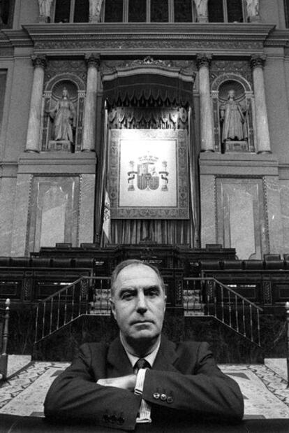 Félix Pons en el Congreso el 24 de enero de 1996, un mes después de abandonar su presidencia.