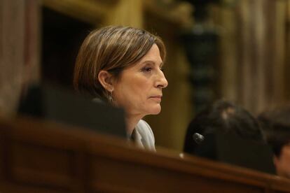 La presidenta de la Cambra, Carme Forcadell.