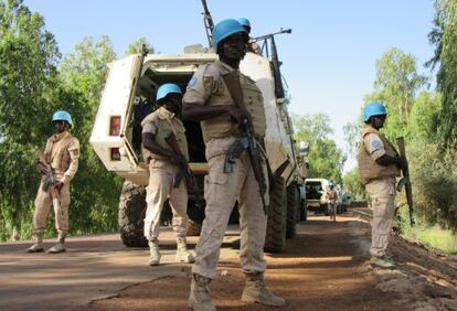 Base da ONU na região de Timbuktu.